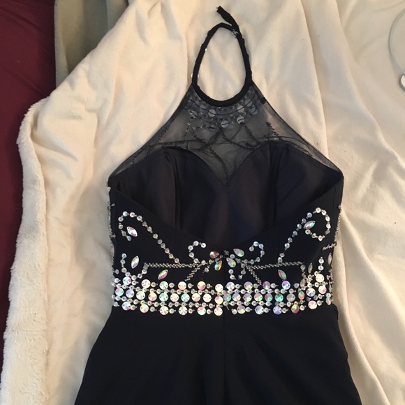 navy blue prom dress - Picture 3 of 5